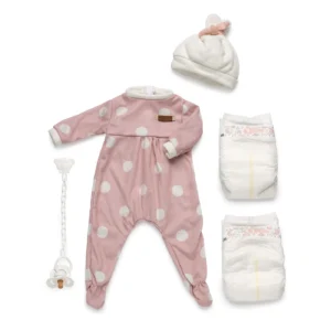 Pink Polka Dot Reborn Baby Pyjamas